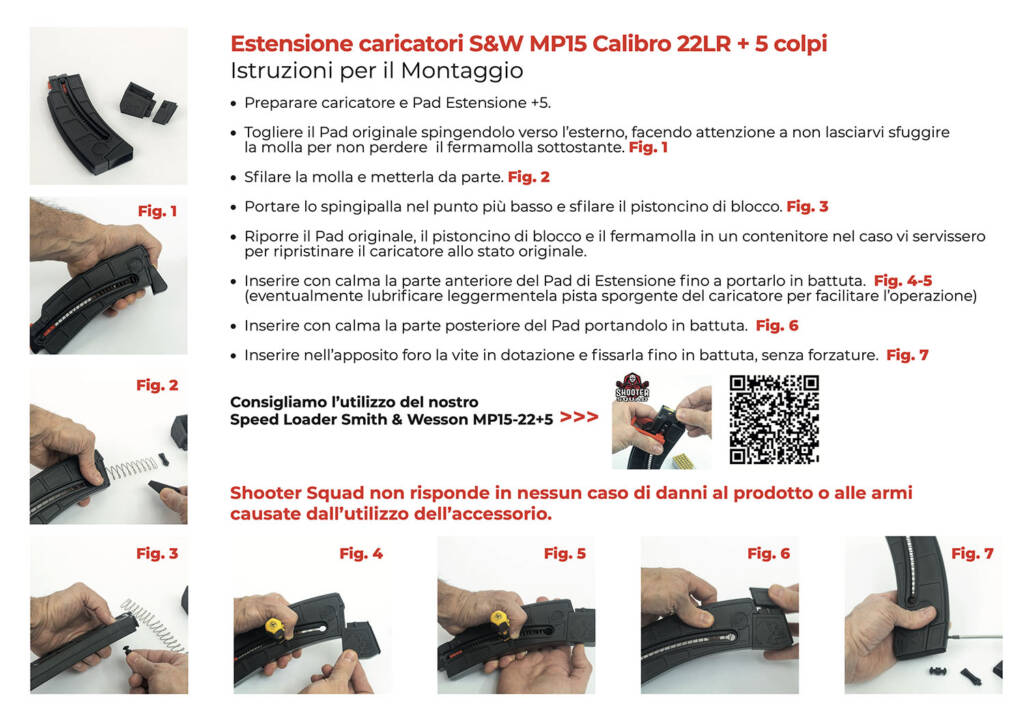 Istruzioni MP15-22LR